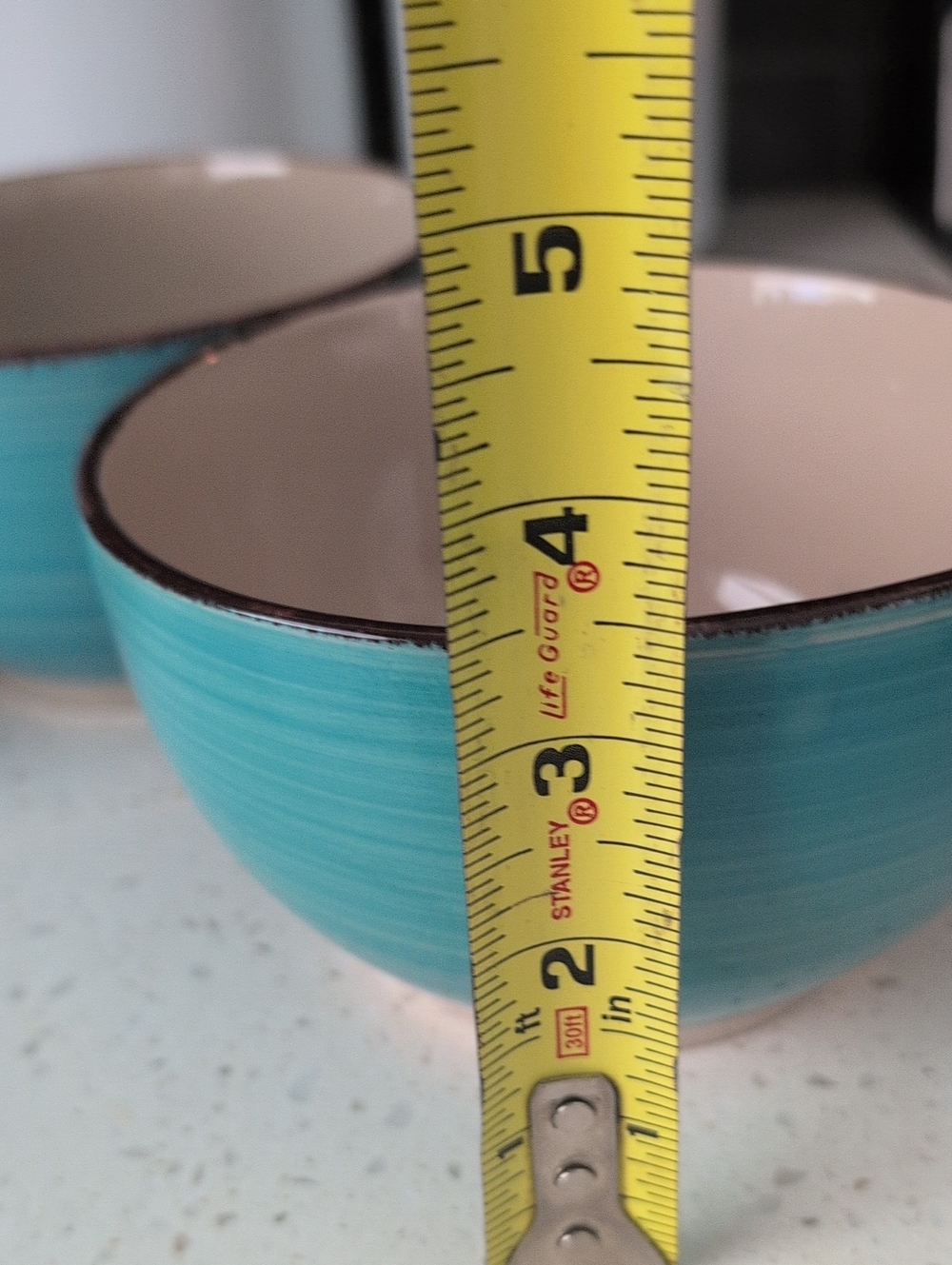 Royal Norfolk Turquoise Ceramic Bowl with Cream Interior Set Of 4 - Picture 5 of 5